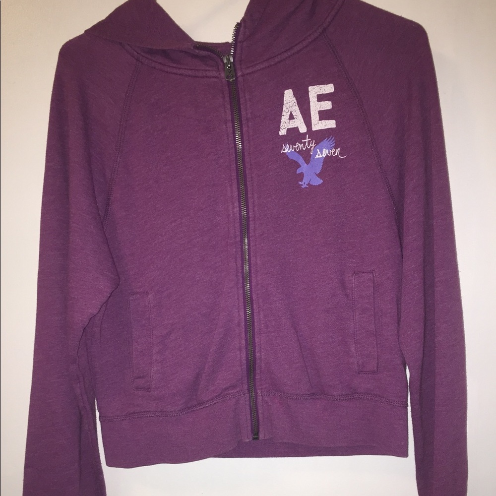 Maroon/purple AE hoodie
